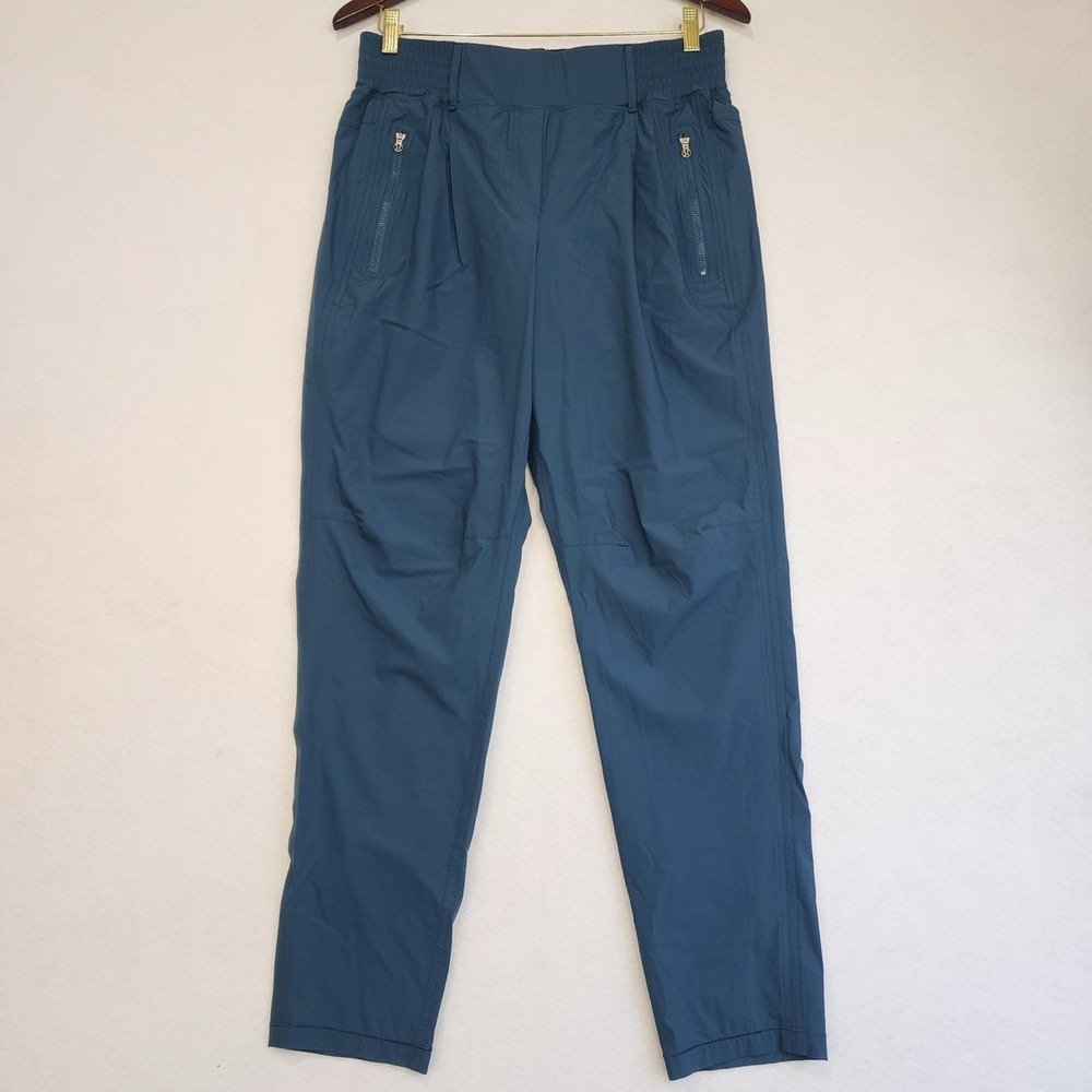 Lululemon Run w/ Rover Pants Womens 8 Alberta Lake Lined Nylon Stretch Running